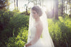 Simple LIGHT IVORY Wedding Veil | Single Tier OR 2 Tier| Soft Tulle Bridal Veil | Ready To Ship (Copy)